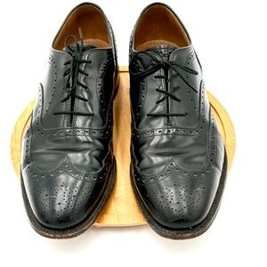Johnston & Murphy Black‎ Leather Oxfords